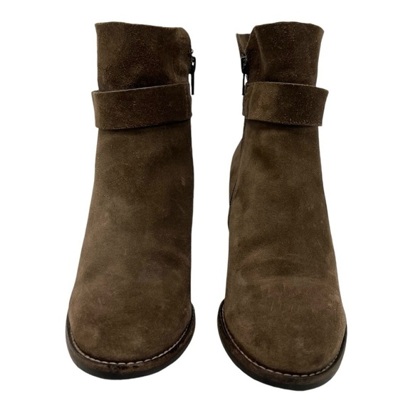 Paul Green Sheridan Brown Nubuck Suede Handcrafted Casual Heeled Boots Women 6.5 - Picture 3 of 16